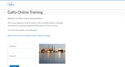 Desktop Screenshot of elearning.gafta.com