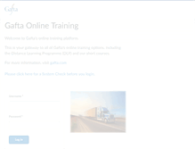 Tablet Screenshot of elearning.gafta.com